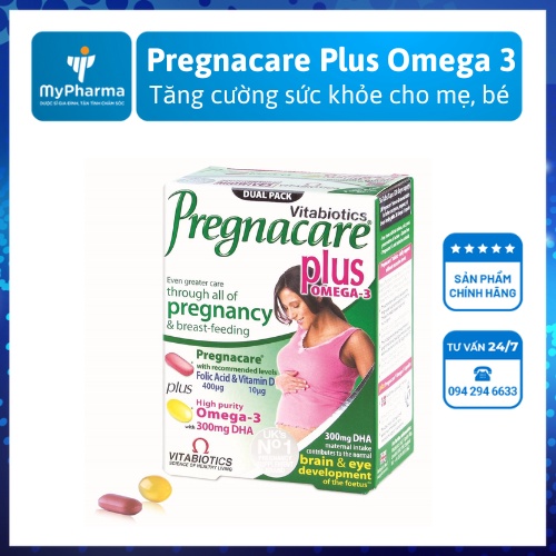 Pregnacare plus omega 3 - Bổ sung Vitamin và Khoáng chất cho bà bầu