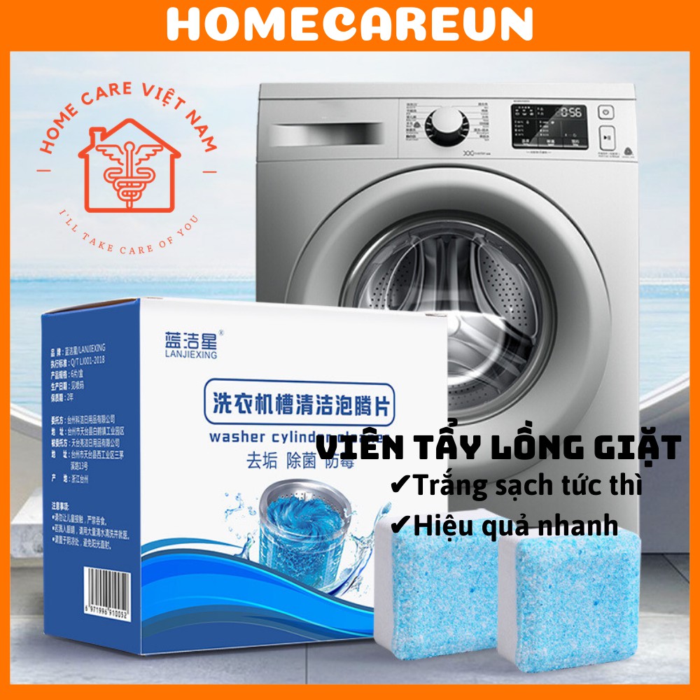 Hộp 12 Viên Vệ Sinh Tẩy Lồng Xoáy Cực Mạnh Tẩy Sạch Chất Cặn Bả, Khử Mùi , Diệt Khuẩn Hiệu Quả