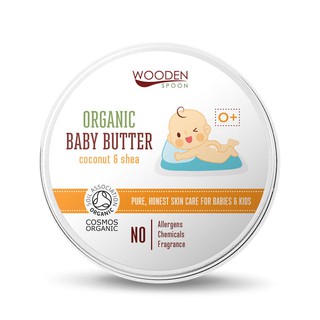Kem dưỡng da và massage cho trẻ sơ sinh và trẻ nhỏ hữu cơ Wooden Spoon 100ml