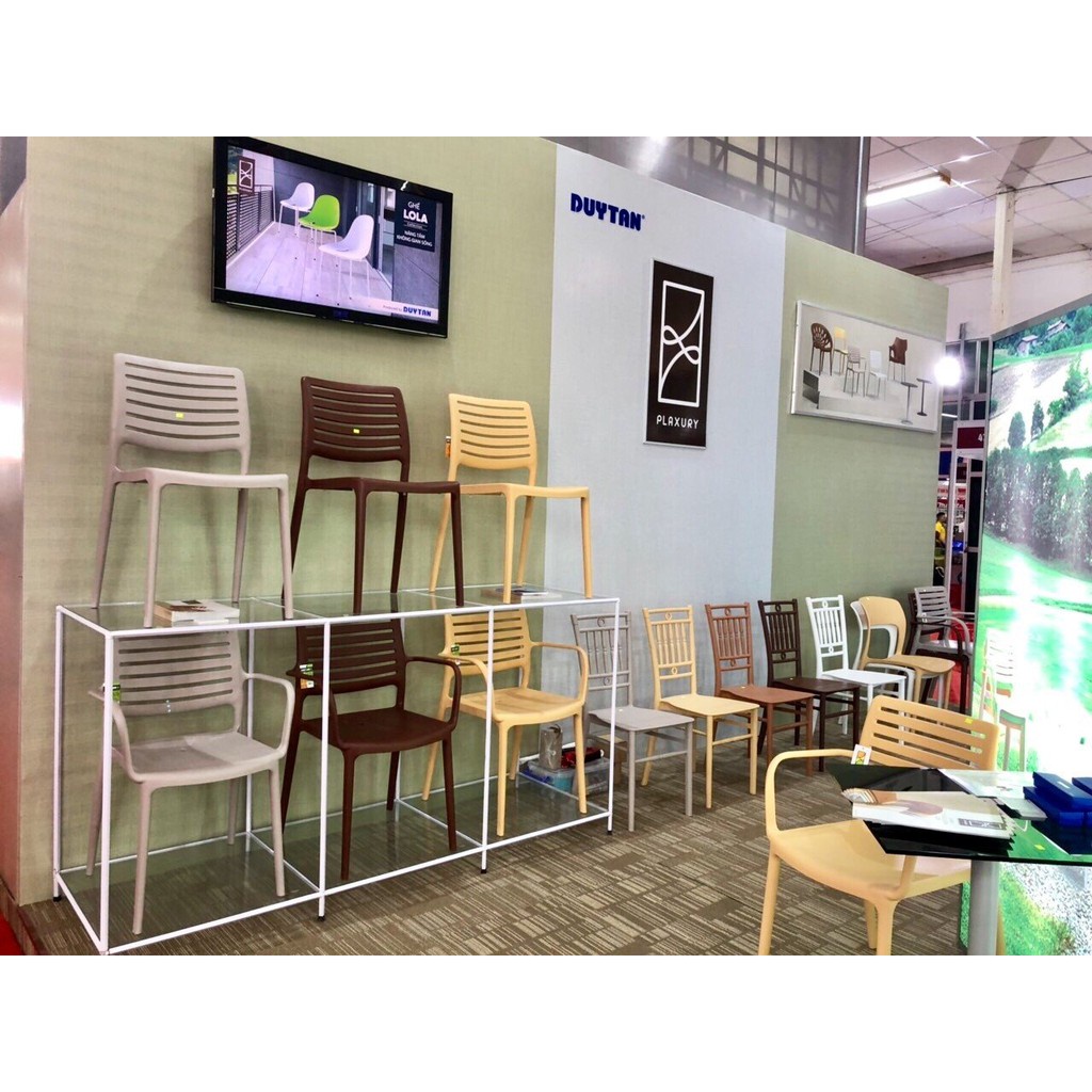 Ghế Nhựa Duy Tân LINE CAO CẤP ,Chịu Tải 150kg - Plaxury Duy Tân Đậm Chất Châu Âu
