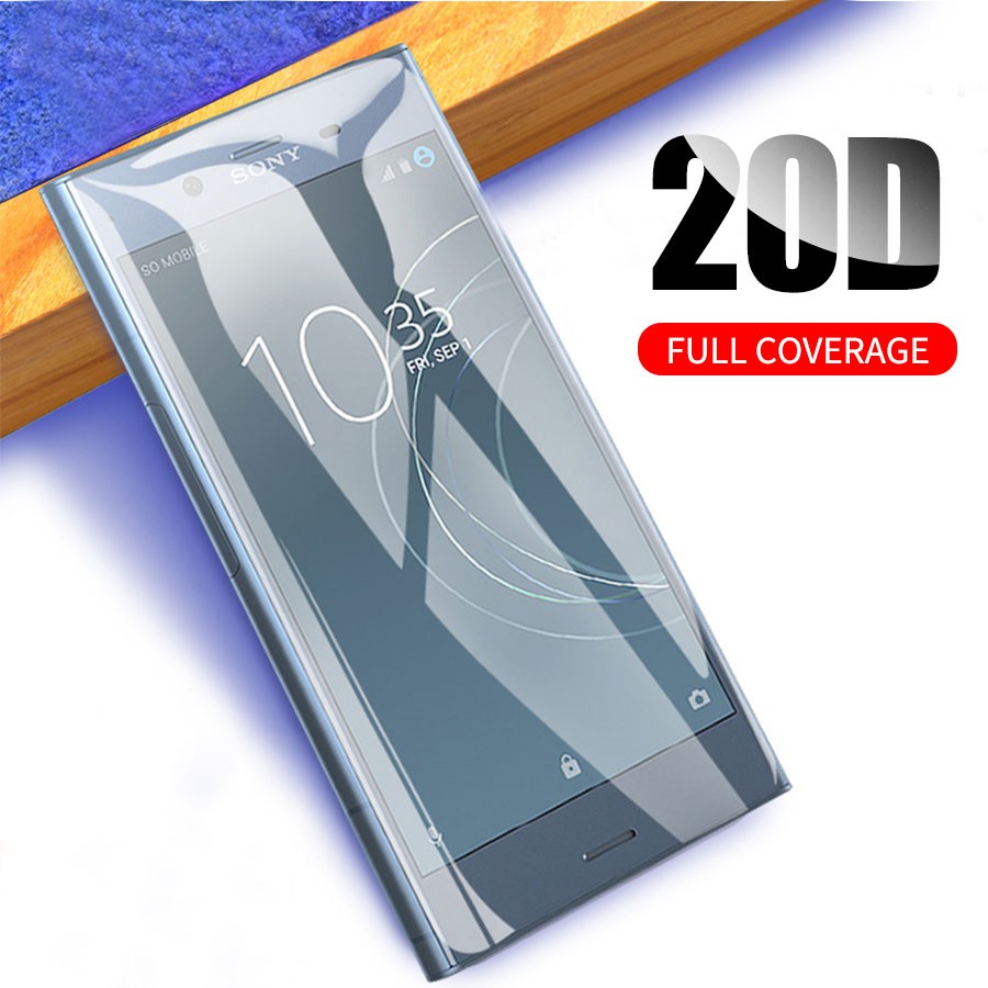 Sony Xperia 1 5 10 X XZ Premium XA Ultra XA1 XA2 Plus XC XZ1 XZ2 XZ3 XZ4 XZ5 Compact 20D Full Cover Bảo vệ màn hình bằng kính cường lực trong suốt