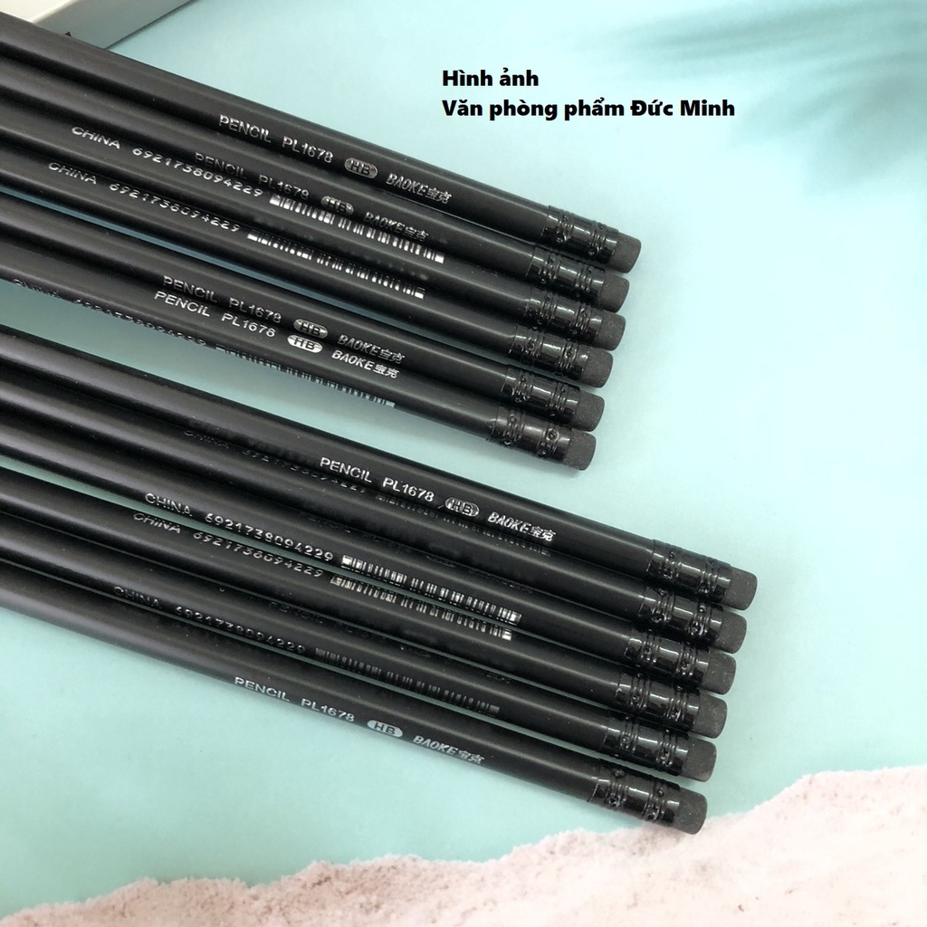 Bút chì gỗ đen HB Baoke PL1678 - bé vào lớp 1/tô vẽ phác thảo - vpp Quế Anh