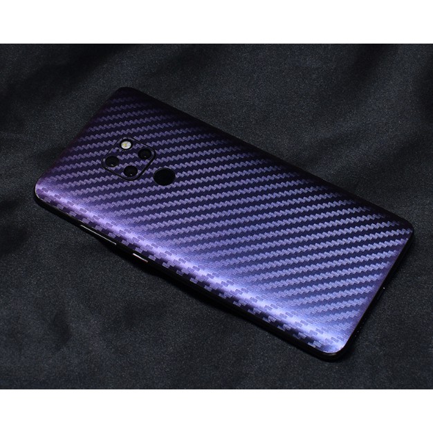 Dán Lưng Skin Vân Carbon fiber đổi màu Cho Huawei Mate 20 Pro