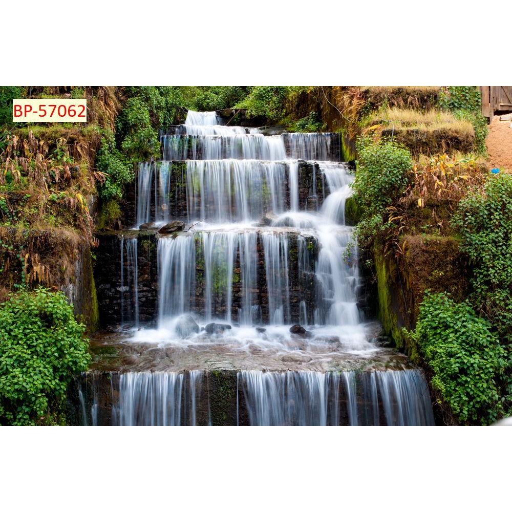Tranh thác nước thiên nhiên tặng keo và dụng cụ dán 3D