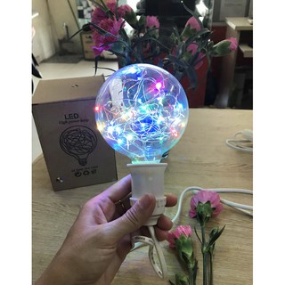 Bóng đèn tròn sợi led hạt gạo dùng để trang trí