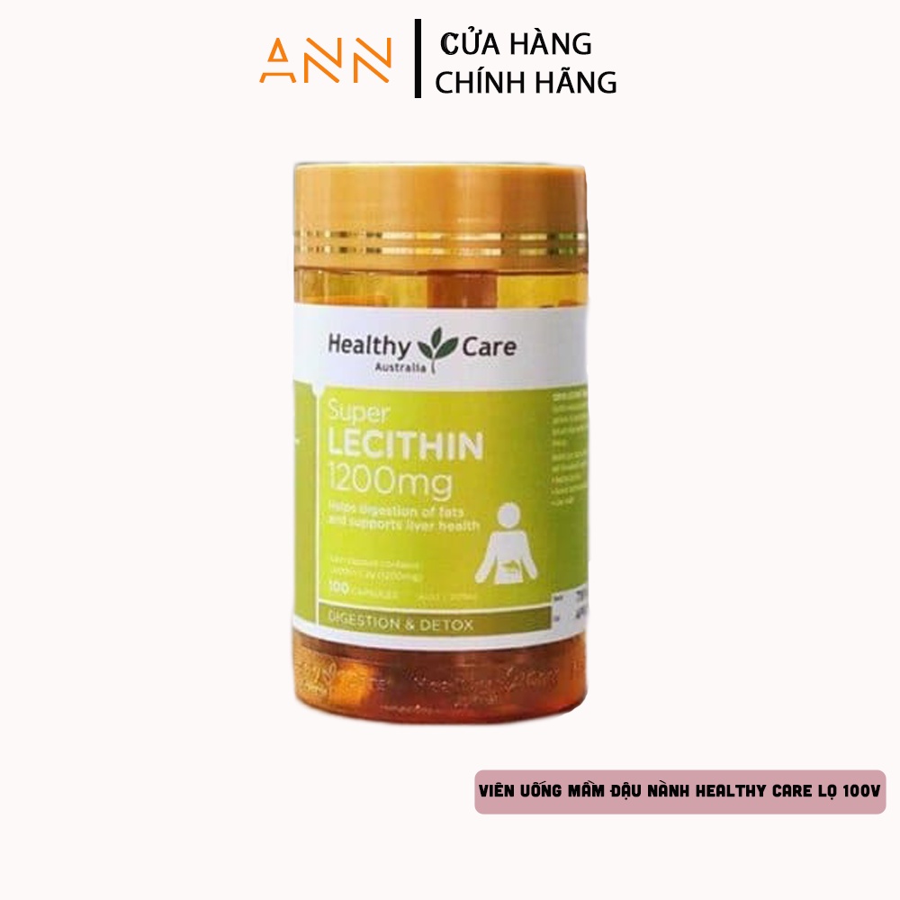 [Hàng Úc] Viên Uống Mầm Đậu Nành Healthy Care Super Lecithin chính hãng - 9316254892973