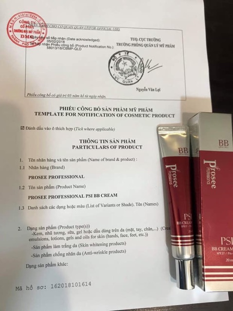 BB CREAM PROSEE PSI Chong nắng, duong trăng, chống lão hoá da, tái tạo da | BigBuy360 - bigbuy360.vn