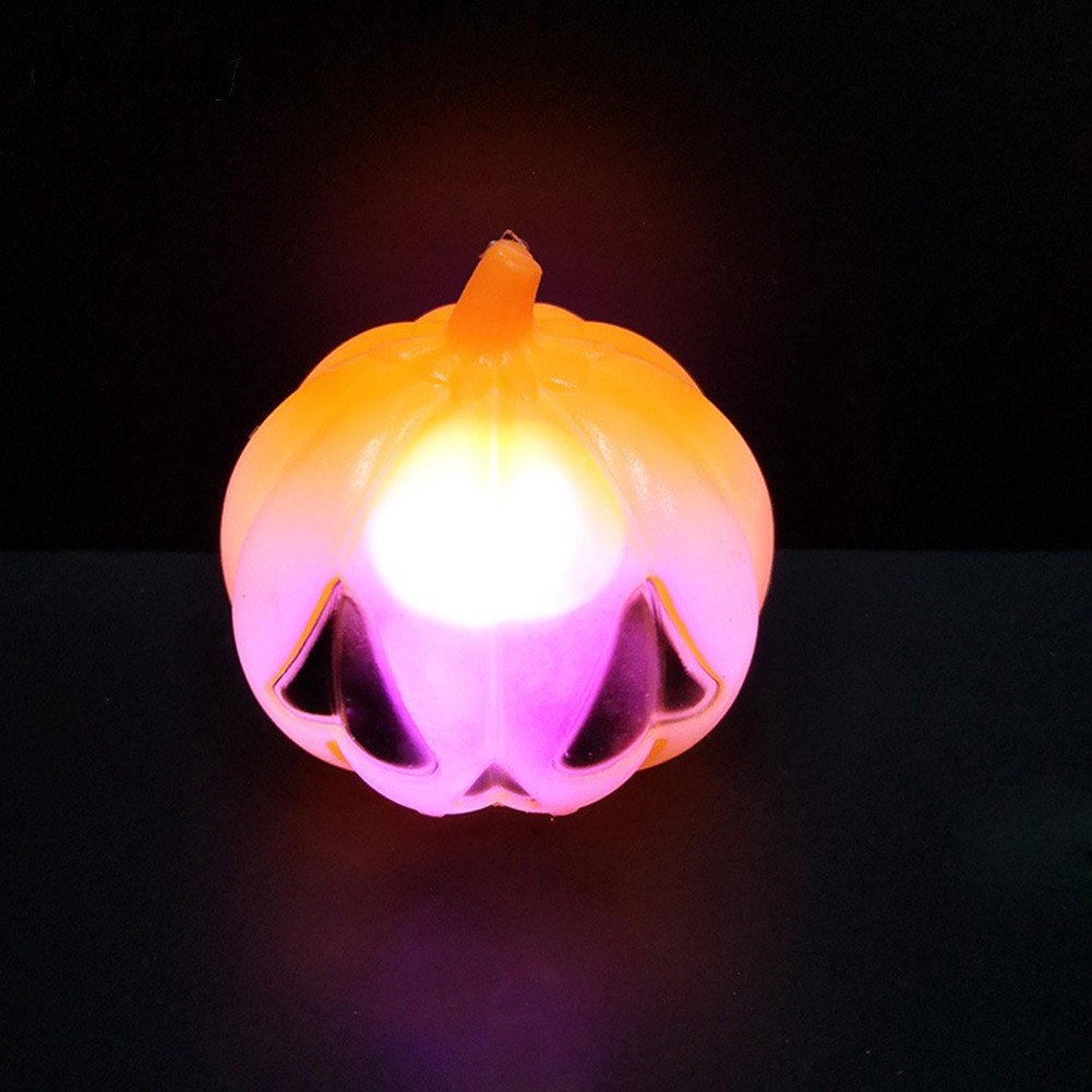 Đèn LED trang trí Halloween hình đầu lâu/ bí ngô tùy chọn