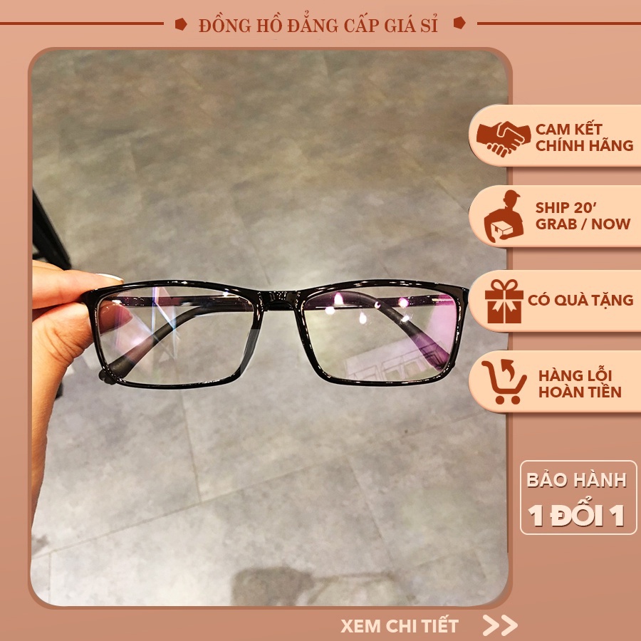 Sale Mắt kính thời trang AH154 giả cận gọng dẻo form Hàn Quốc nam nữ đẹp giá rẻ giảm giá sập sàn