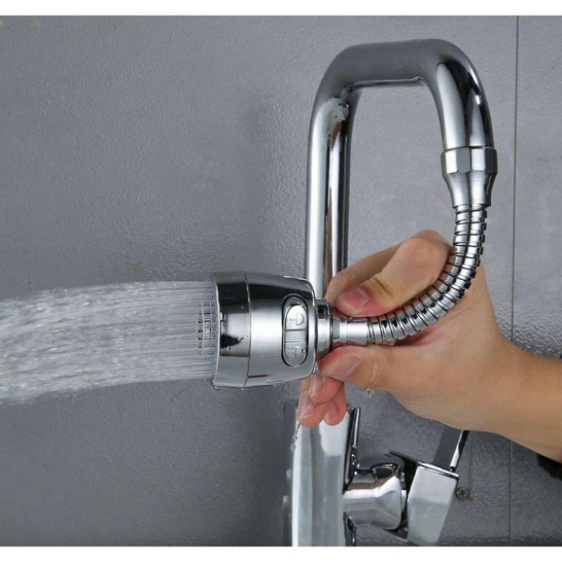 Đầu vòi 2 chế độ thông minh tiết kiệm nước ( ĐẦU VÒI INOX LOẠI TỐT)