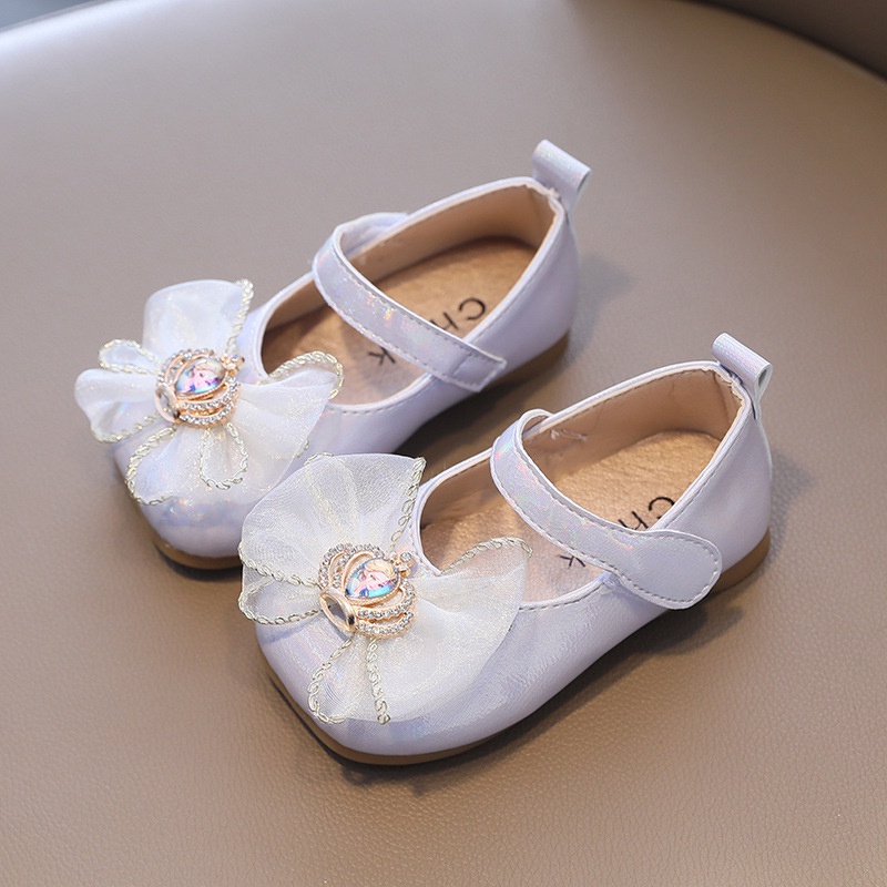 Giày Da Thời Trang Xuân Thu Xinh Xắn Dành Cho Bé Gái