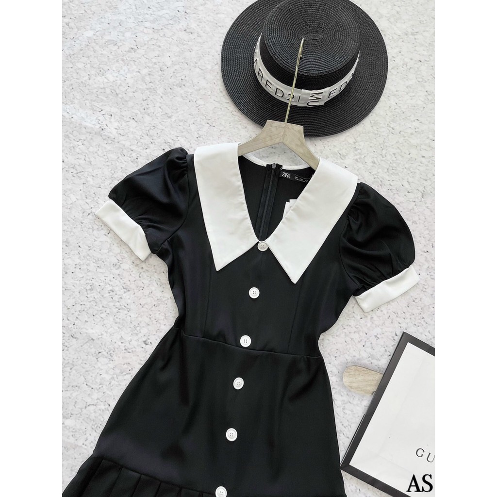 Váy xếp ly chân phối cổ cúc trước - V93 MVP | BigBuy360 - bigbuy360.vn