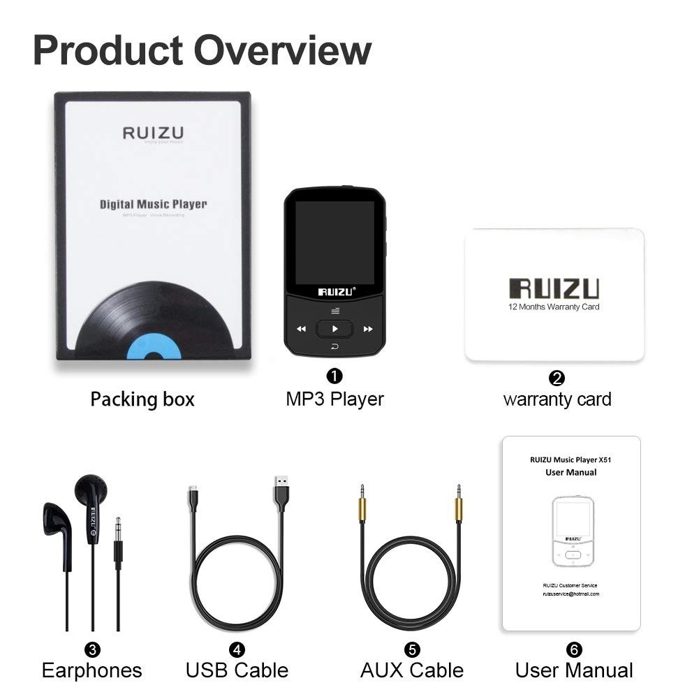 [Mã 273ELHA100K0 hoàn 7% đơn 500K] Máy nghe nhạc Lossless Bluetooth Ruizu X52