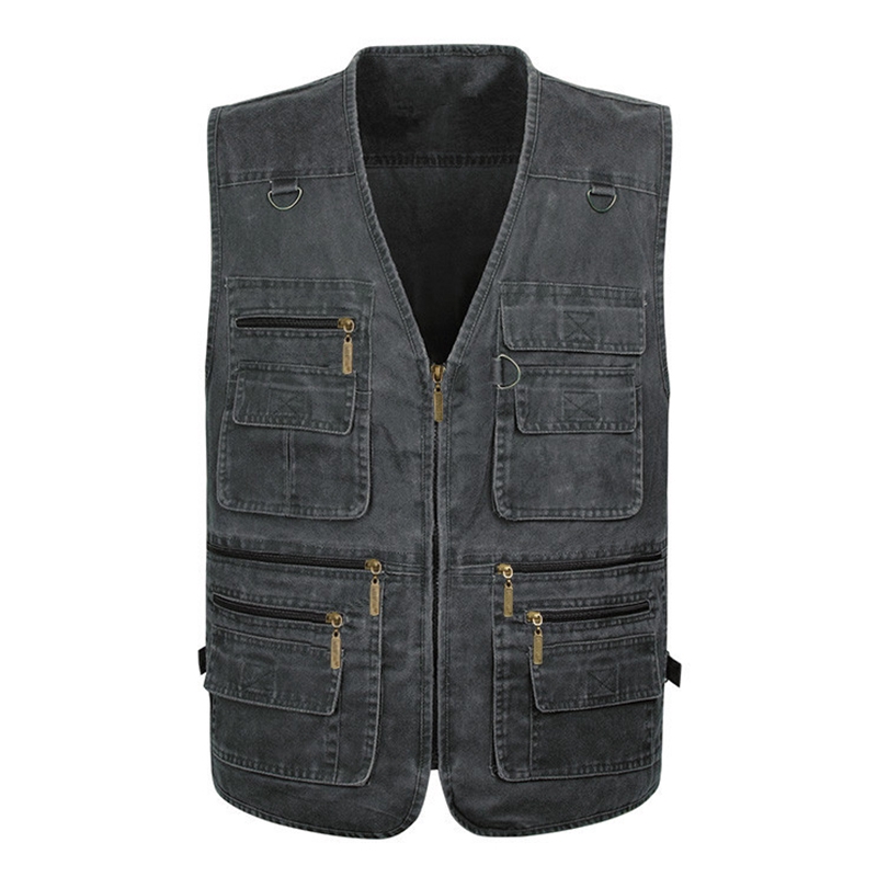 Áo Khoác Sát Nách Vải Cotton Cỡ Lớn Thời Trang Mùa Hè Cho Nam