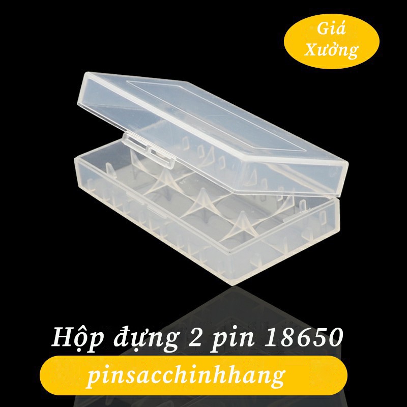 Hộp nhựa đựng pin 18650, đựng pin 16340