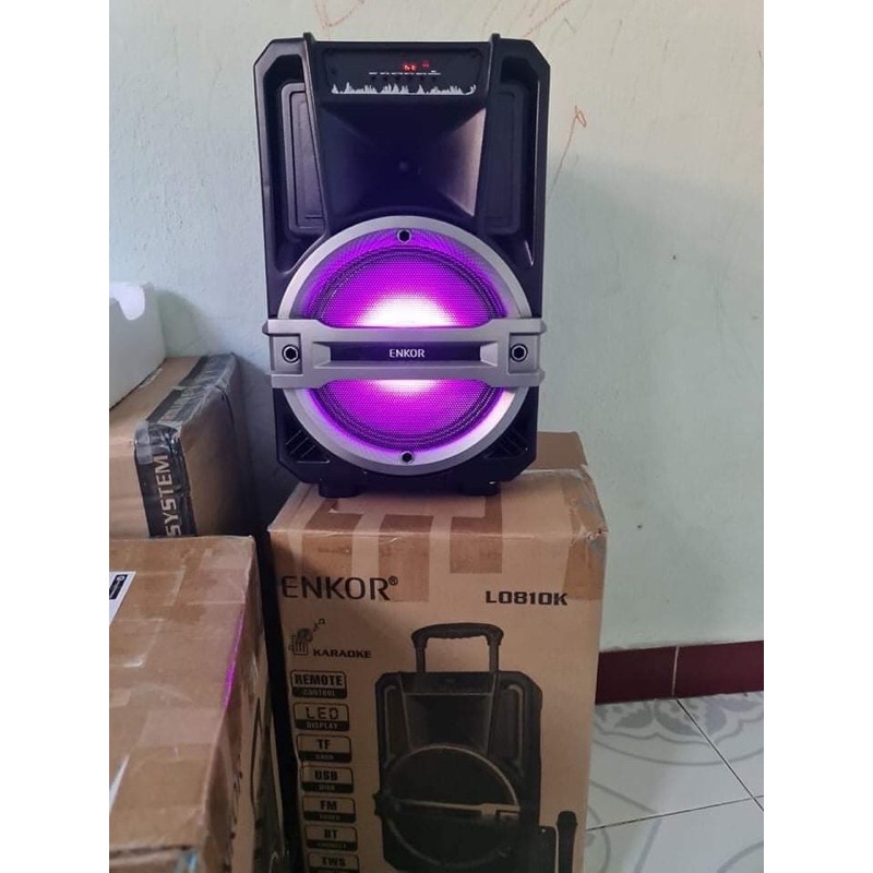 Loa bluetooth Enkor L0810K  F380x Đen 25W likenew