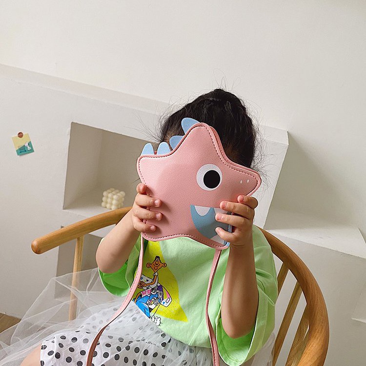 Túi đeo chéo LAKUDO hình NGÔI SAO da PU dễ thương ngộ nghĩnh thời trang cho bé gái TX09