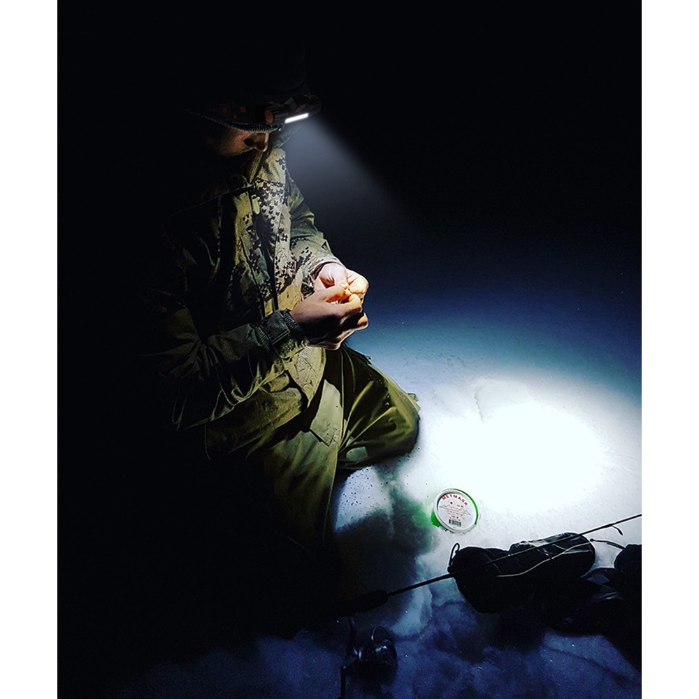 Đèn Pin Đeo Đầu 2 Chế Độ Cob Có Nam Châm Chống Thấm Nước 18650