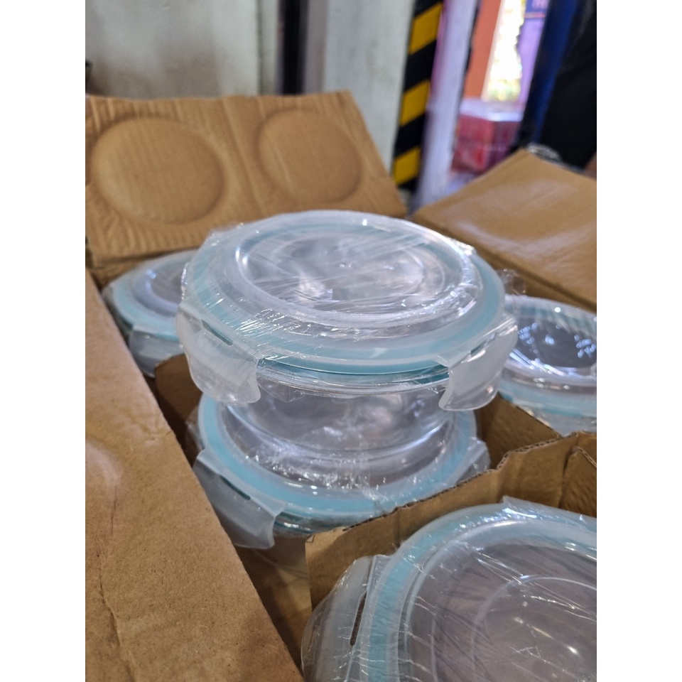 Bộ 2 Hộp thủy tinh tròn 620ml