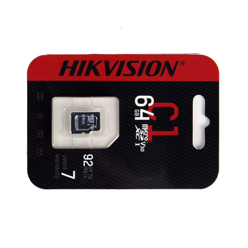 Thẻ nhớ Hikvision 64GB  Class10 92MB/s - Hàng chính hãng