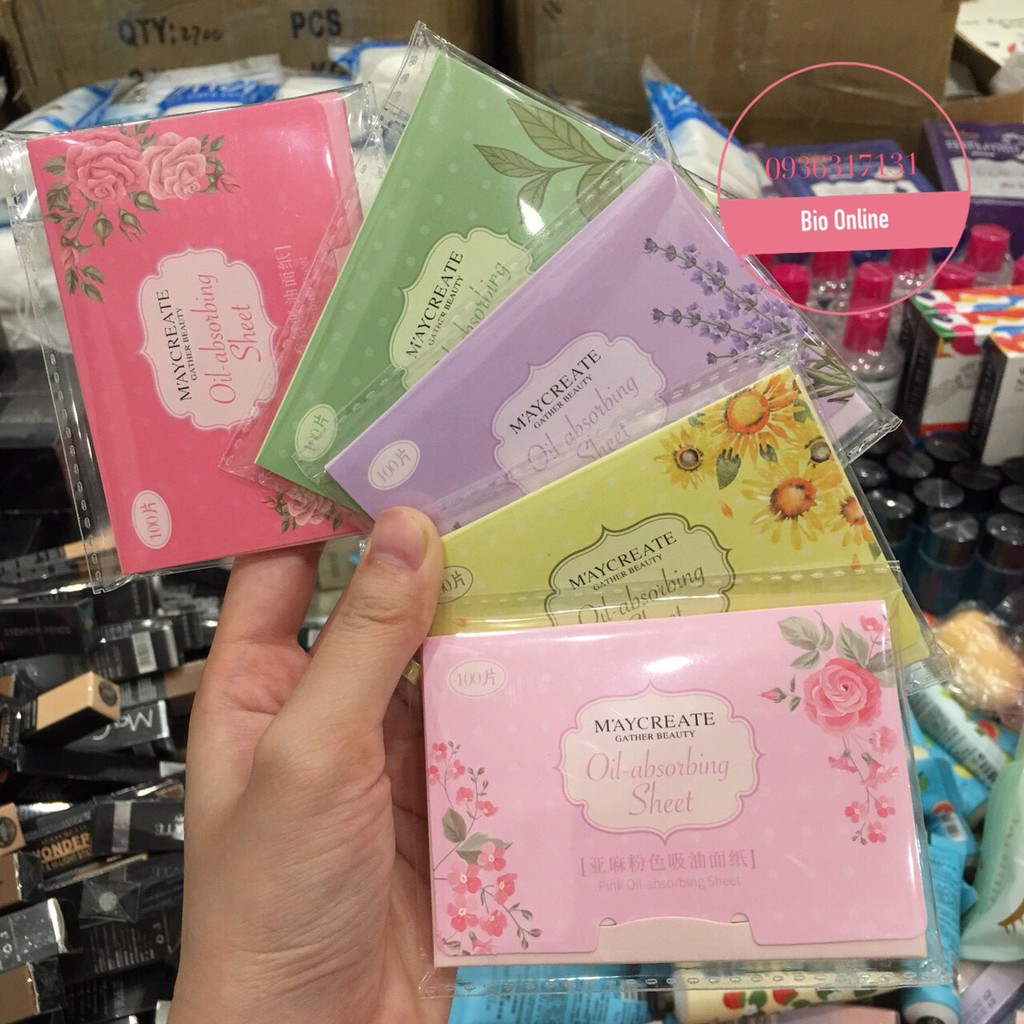 Gói 100 tờ giấy thấm dầu Maycreate nội địa Trung | BigBuy360 - bigbuy360.vn