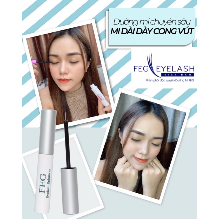 [CHÍNH HÃNG] DƯỠNG MI DÀI DÀY CHẮC KHỎE FEG Eyelash Enhancer