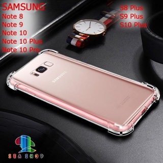 Ốp lưng samsung galaxy note 8, note 9, note 10 pro, s8, s8 plus, s9, s10 plus... nhựa dẻo chống sốc- trong suốt