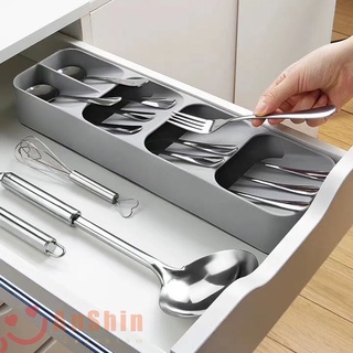 Khay chia đũa thìa 4 ngăn giữ gọn tủ bếp