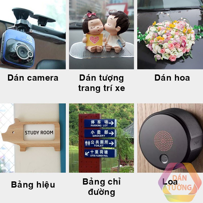 Miếng dán tường 2 mặt keo trong siêu chắc dự phòng cho kệ remote , kệ xà bông, dán tranh, chống thấm nước .
