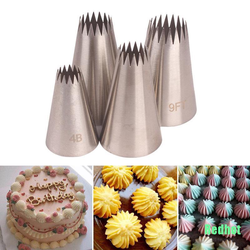 Bộ 4 Dụng Cụ Trang Trí Bánh Kem Bằng Inox Chuyên Dùng