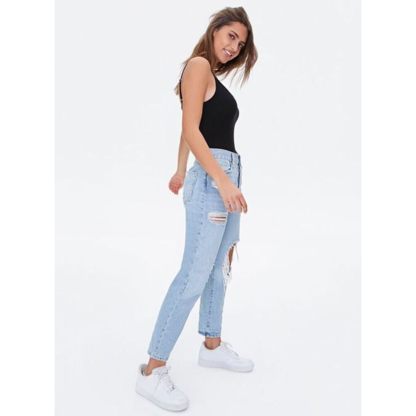 Bodysuit F21 thun 2 dây mảnh - Hàng xuất dư