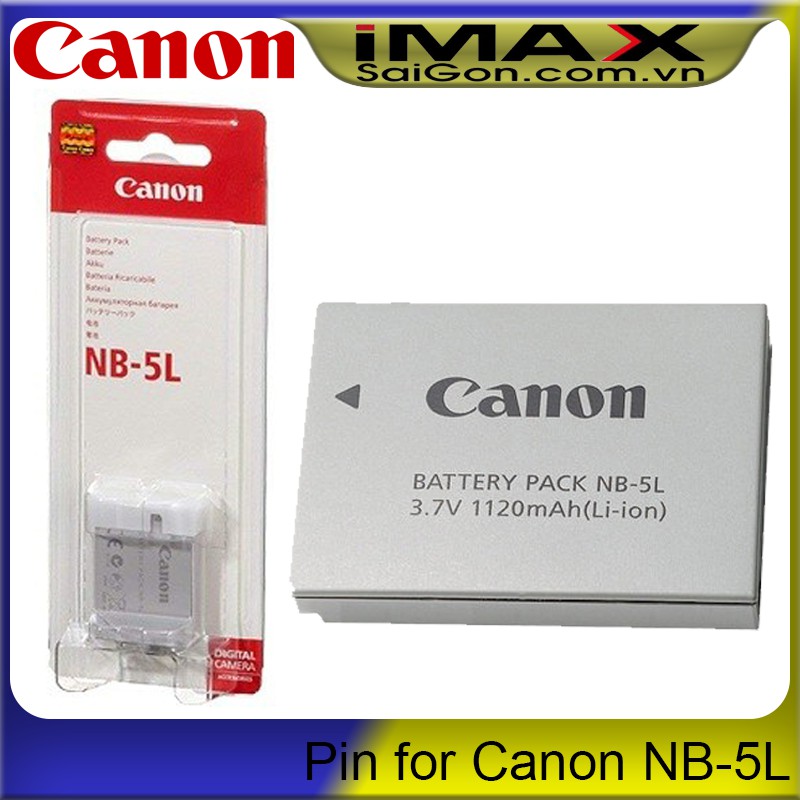 PIN FOR CANON NB-5L, DUNG LƯỢNG CAO