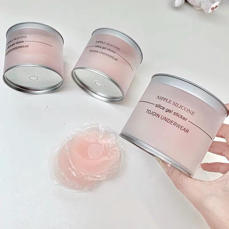 Hộp dán nhũ hoa silicon 5 cặp mẫu mới hộp trắng (sỉ lẻ)