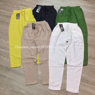 (sale sập sàn)Quần baggy đũi nữ cạp chun