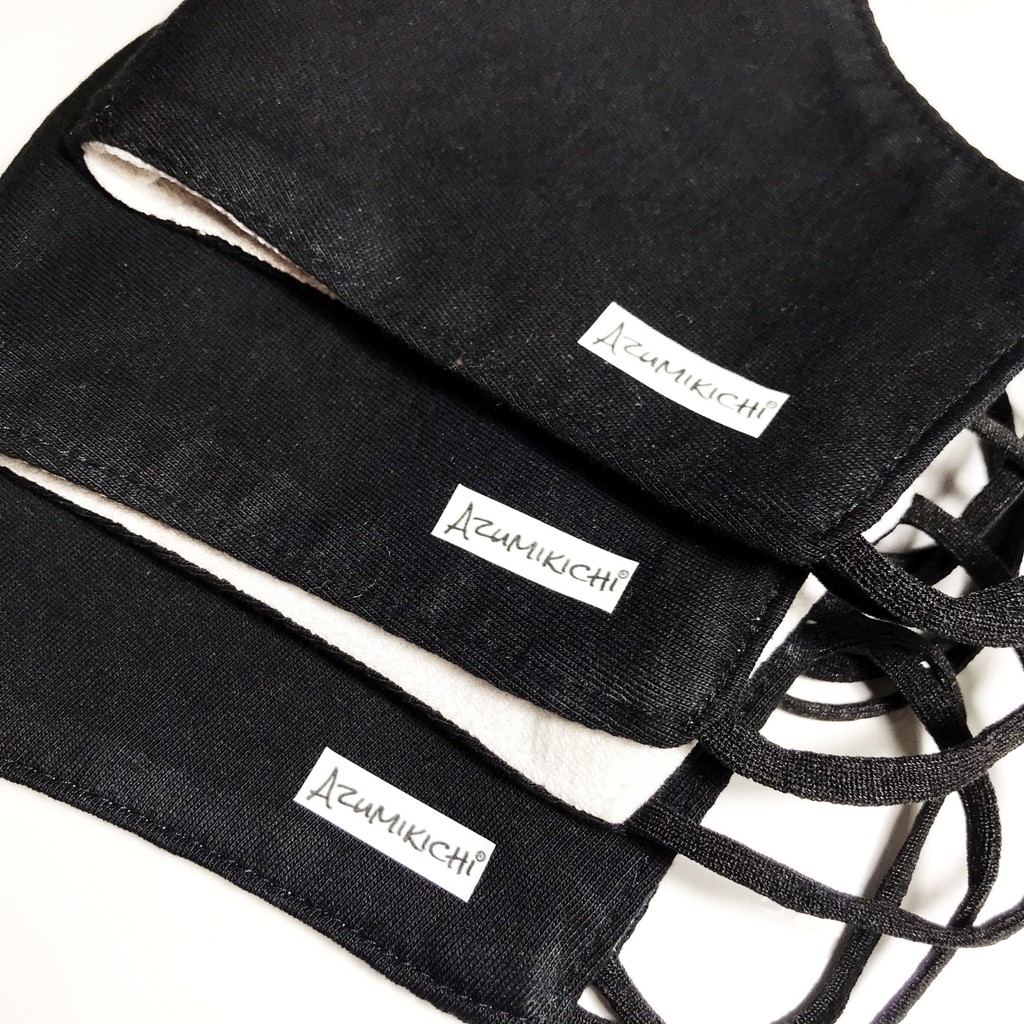 [Mua 4 tặng 1] Khẩu trang vải thời trang chính hãng Azumikichi, chuẩn Đức, màu đen - KT2 | BigBuy360 - bigbuy360.vn