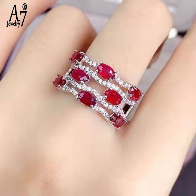 Nhẫn Đính Đá Kim Cương Nhân Tạo Nhiều Lớp A7 Nhiều Màu Tùy Chọn Cho Nữ