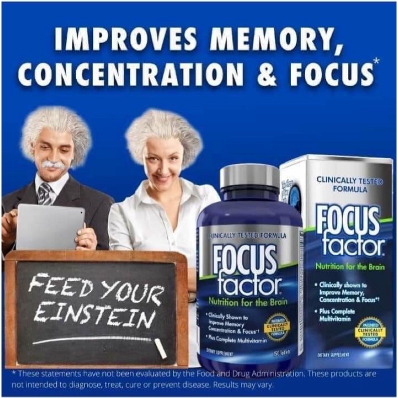 Viên Bổ Não Focus factor Mỹ 180 viên H.ỗ tr.ợ bảo vệ bộ não khoẻ mạnh,thúc đẩy chức năng của hệ thần kinh hoạt động tốt