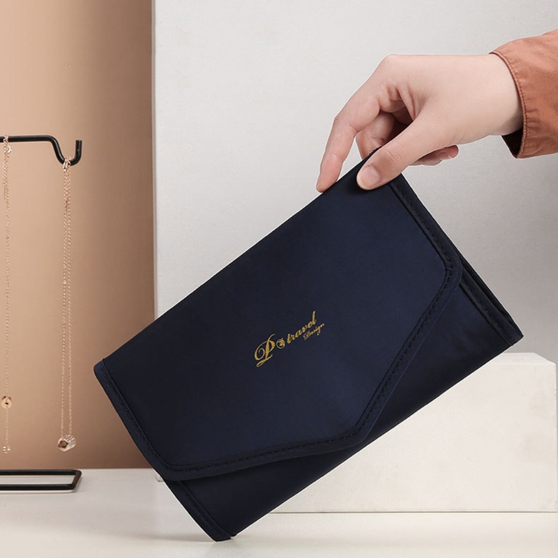 Seng Túi Cuộn Đựng Trang Sức / Đồng Hồ / Vòng Tay / Trang Sức Gọn Gàng Có Thể Gập Lại Khi Đi Du Lịch