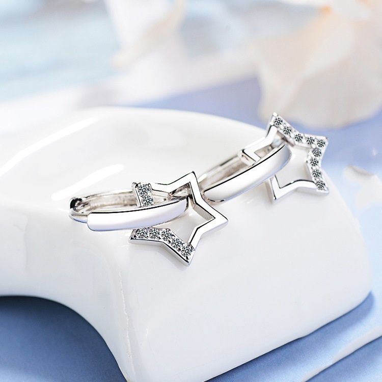 Bông tai nữ xinh xắn bạc Ý S925 - HT304