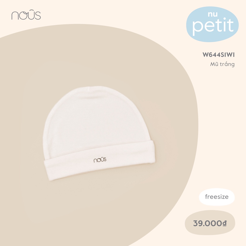 NOUS Mũ sơ sinh Nous/Mũ Petit Nous siêu mềm, mịn cho bé
