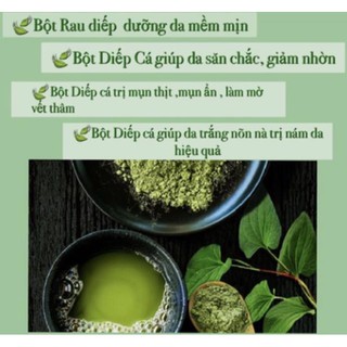 Bột Diếp Cá Handmade - Dành Riêng Da Mụn Ẩn, Sạm