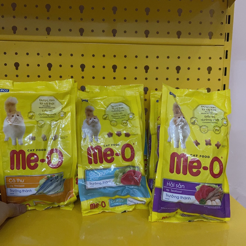 Thức ăn cho mèo Me-O Adult 350gr dạng hạt khô, hạt cho mèo vị cá giúp mèo dễ ăn và hấp thu dưỡng chất - Củ Cải Pet Shop.