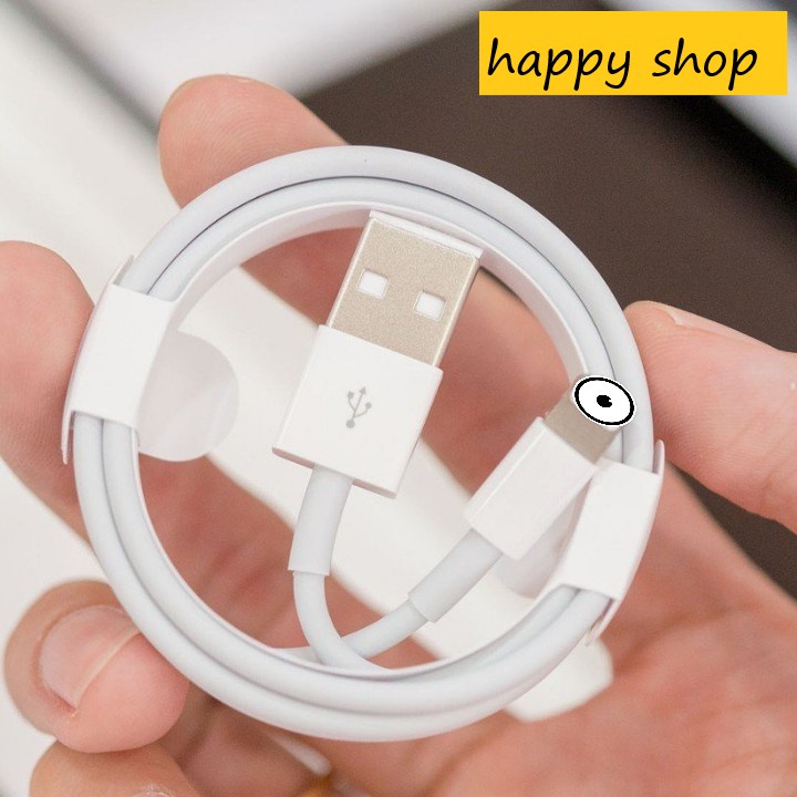 ''HCM'' Dây Sạc , Cáp Sạc 5iC Cao Cấp Gíup Sạc Nhanh , Không Loạn Cảm Ứng - Bh 1 Năm - Happy Shop.