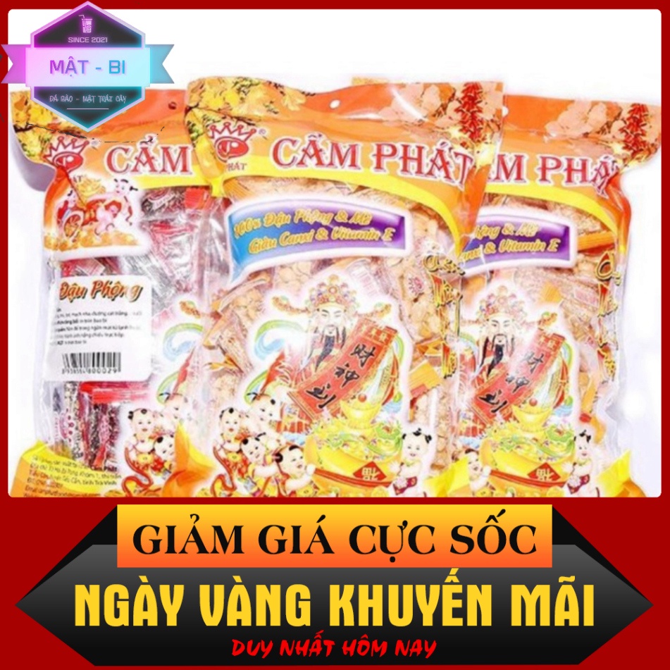 Kẹo đậu phộng đặc biệt Cẩm phát gói 1000gr - Đặc sản trà vinh