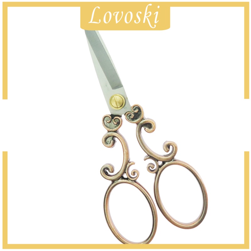 Kéo Inox 5.12 &quot;Họa Tiết Hoa Thêu Phong Cách Vintage