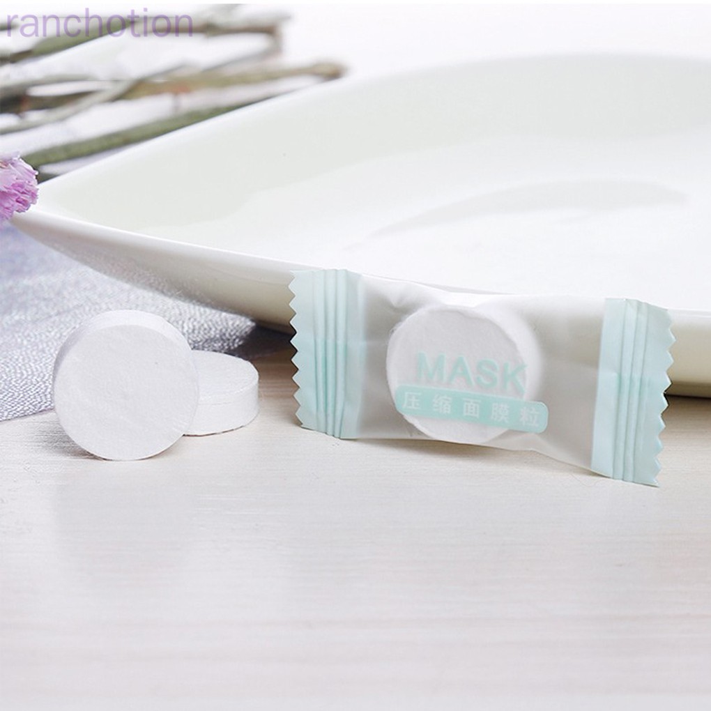 (Hàng Mới Về) Set 30 Mặt Nạ Nén Chất Liệu Cotton Không Dệt Tự Chăm Sóc Da Mặt | BigBuy360 - bigbuy360.vn