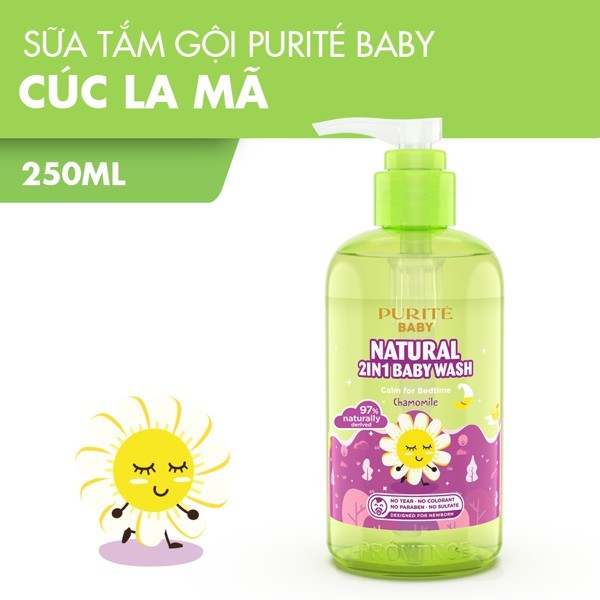 Sữa Tắm Gội Purité Baby 250ml