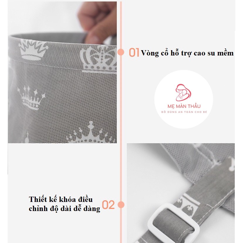 KHĂN CHE BÉ BÚ KẾT HỢP MÀN CHE XE ĐẨY CHỐNG MUỖI 2IN1- KHĂN CHE VẮT SỮA CAO CẤP
