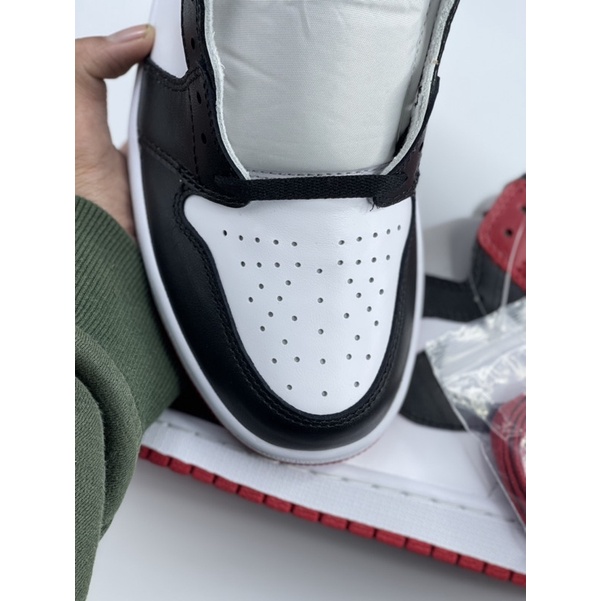 Giày  Sneaker 🔥 Jodan1 black toe đỏ đen trắng - kèm phụ kiện