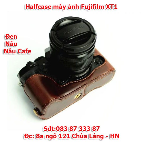 Halfcase da cho máy ảnh Fujifilm XT1 - Đen, nâu, nâu cafe